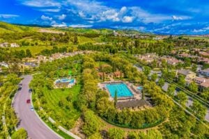 aerial view of property