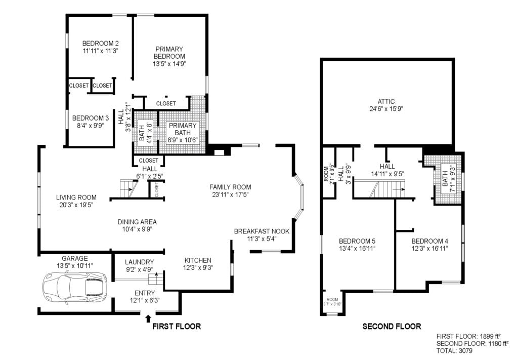 Example of a 2D floor plan