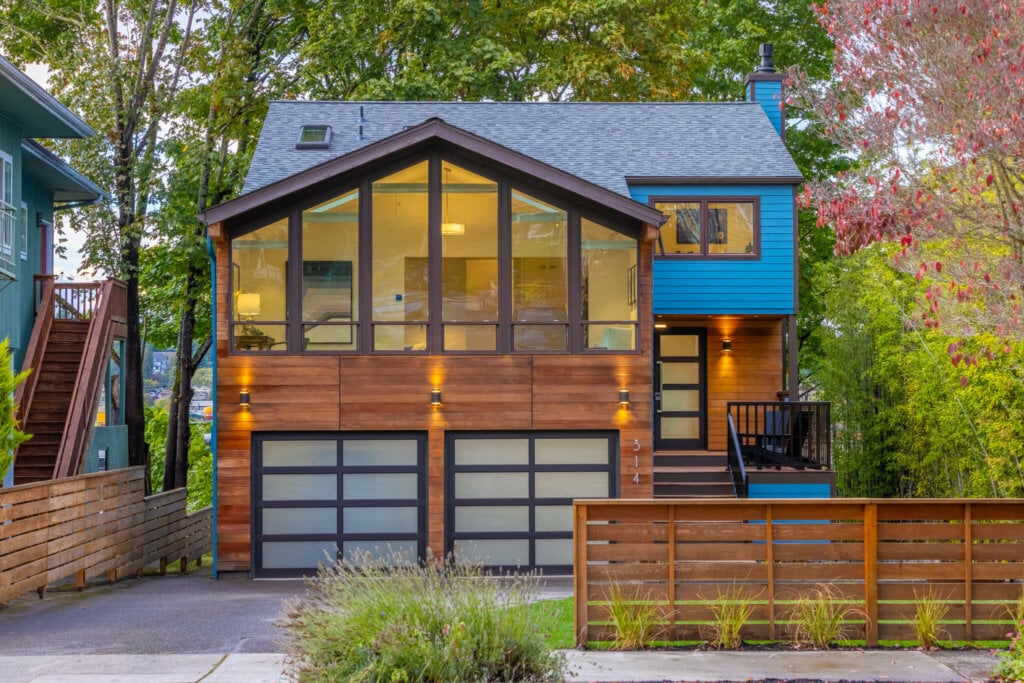 contemporary home in Seattle, WA
