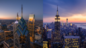 Philadelphia vs New York City